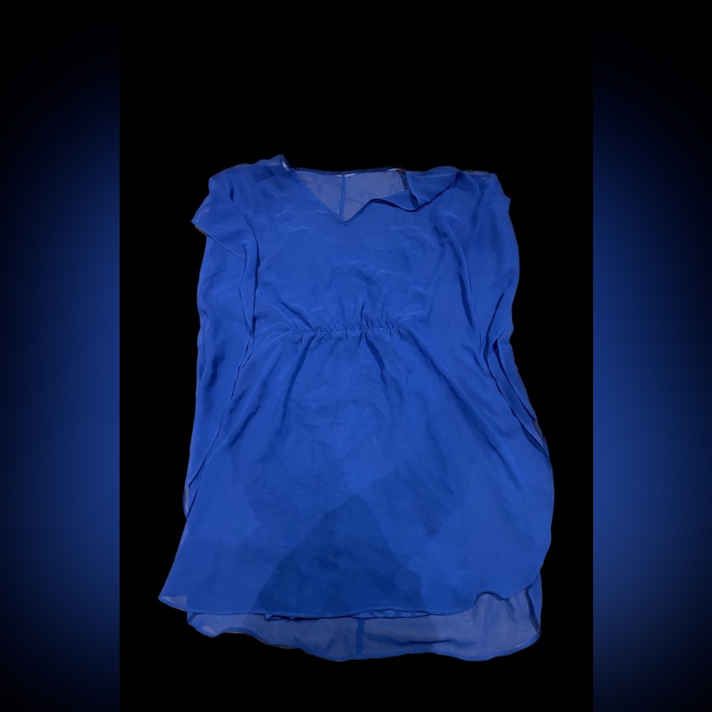 Blue Express chiffon-type dress, Size Medium